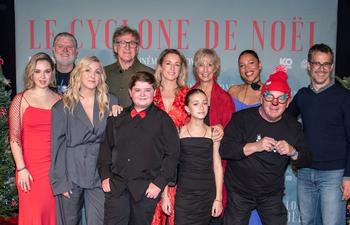 Noël est arrivé en avance cette année pour le tapis rouge du «Cyclone de Noël»