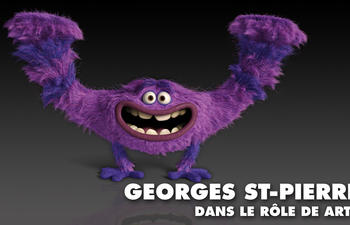 Georges St-Pierre prêtera sa voix à un personnage de L'université des monstres
